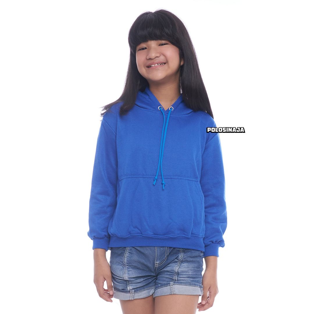 HOODIE JUMPER ANAK - ELECTRIC BLUE