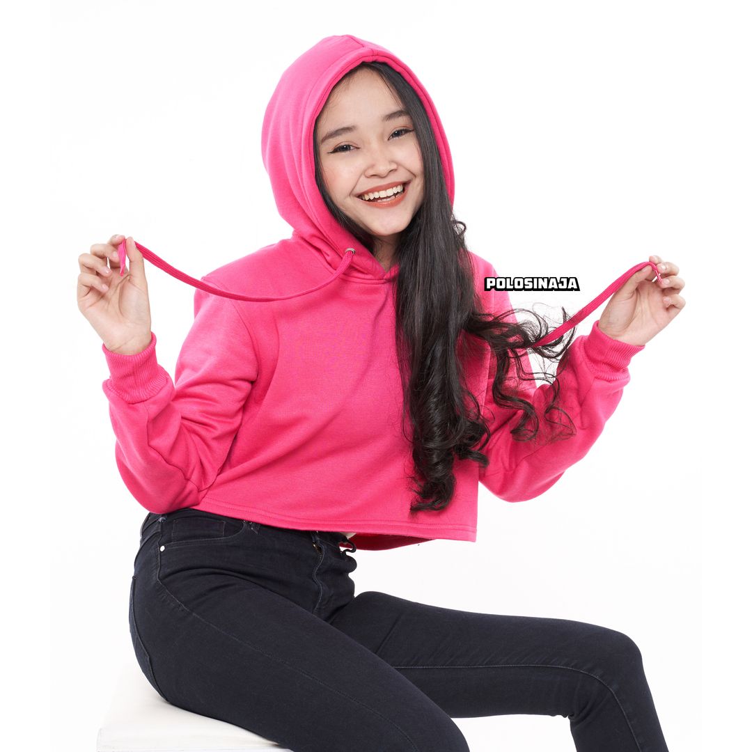 CROP HOODIE - PINK FANTA