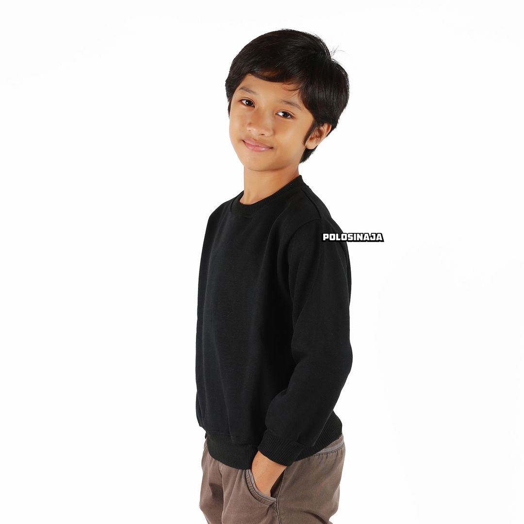 BASIC SWEATER ANAK - BLACK