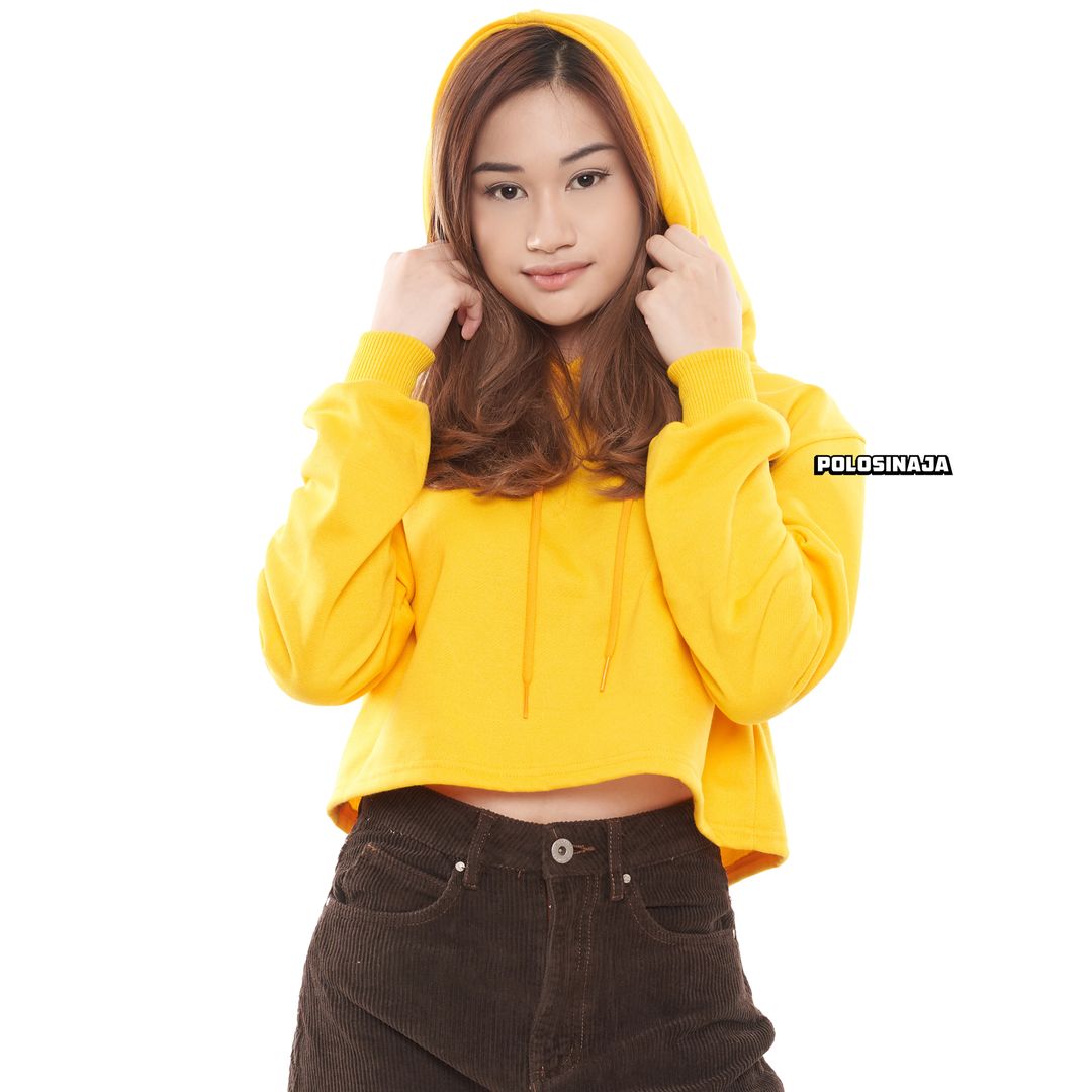 CROP HOODIE - YELLOW