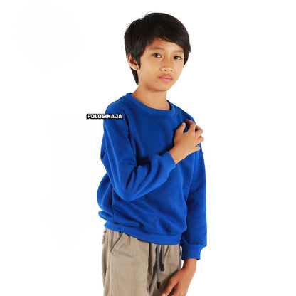 BASIC SWEATER ANAK - ELECTRIC BLUE