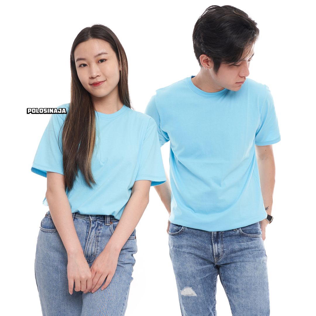 KAOS POLOS - BABY BLUE