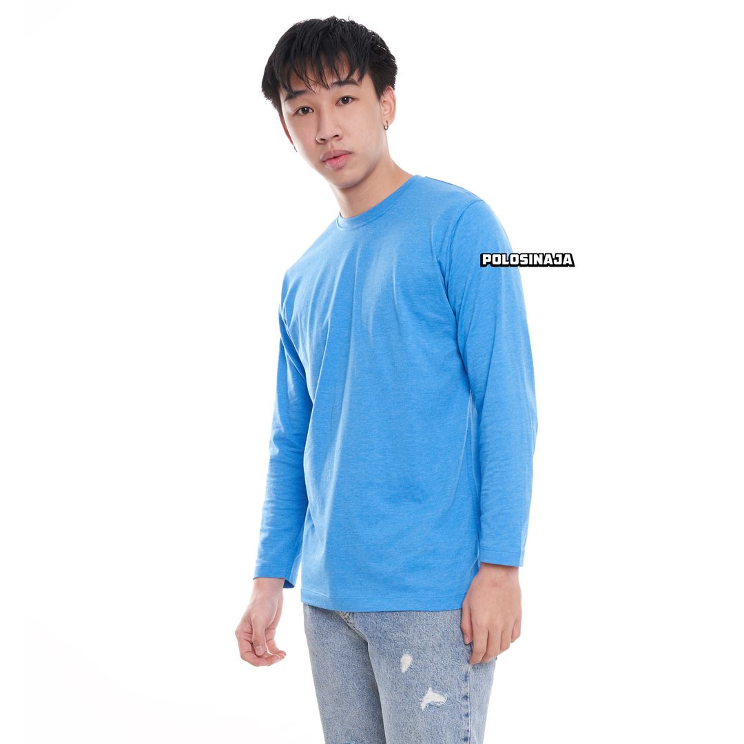 KAOS LENGAN PANJANG - BIRU MISTY