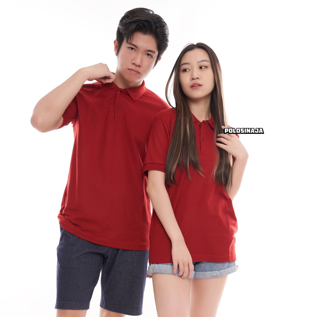 KAOS POLO - MERAH