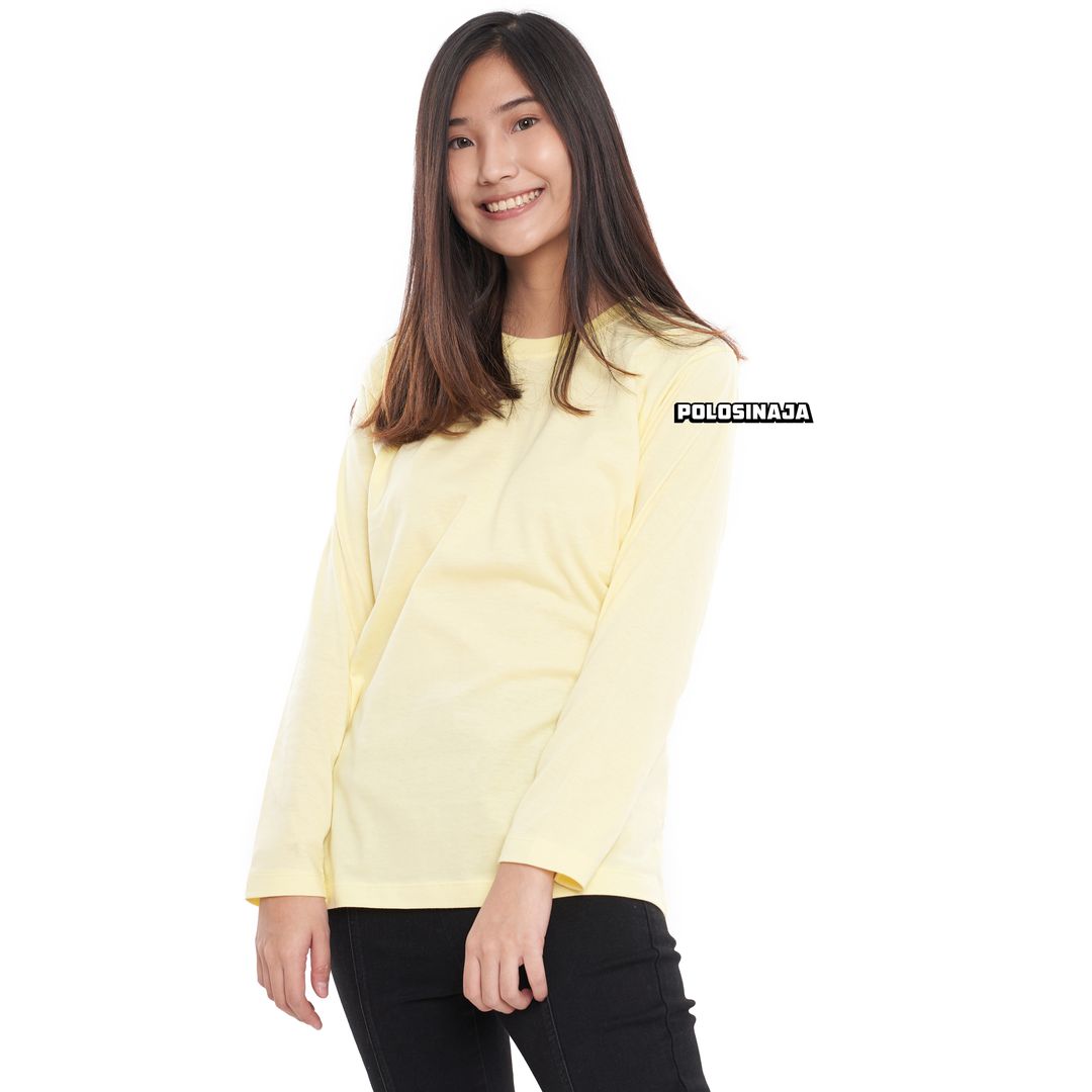 KAOS LENGAN PANJANG - SOFT YELLOW