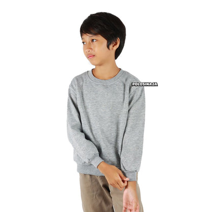 BASIC SWEATER ANAK - ABU MISTY MUDA