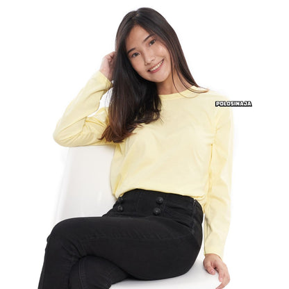 KAOS LENGAN PANJANG - SOFT YELLOW