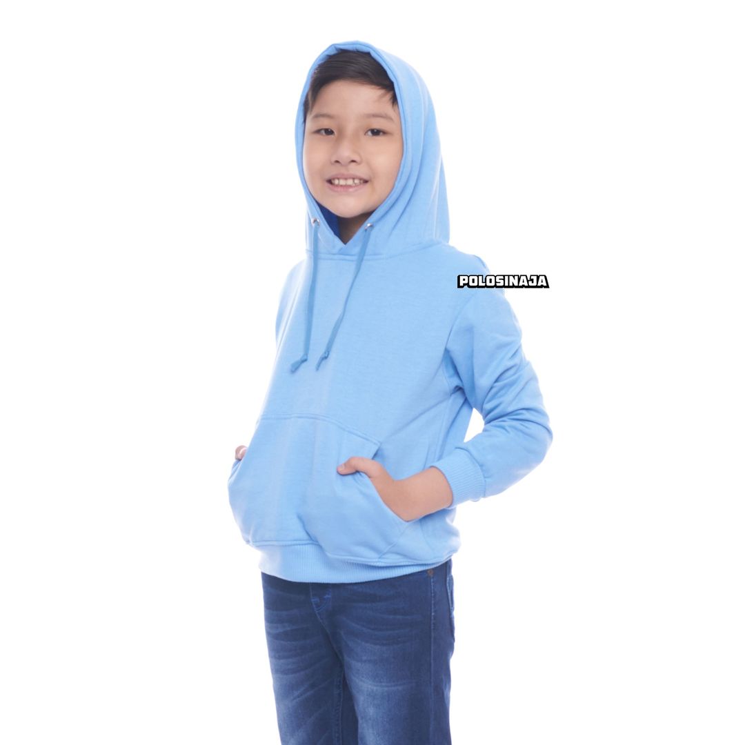 HOODIE JUMPER ANAK - BABY BLUE