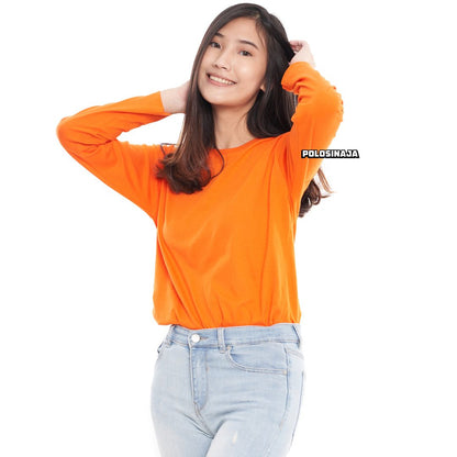 KAOS LENGAN PANJANG - ORANGE