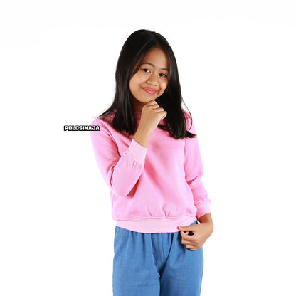 BASIC SWEATER ANAK - BABY PINK