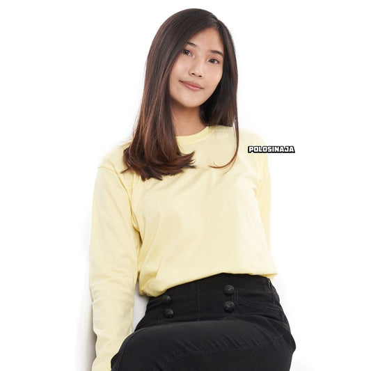 KAOS LENGAN PANJANG - SOFT YELLOW