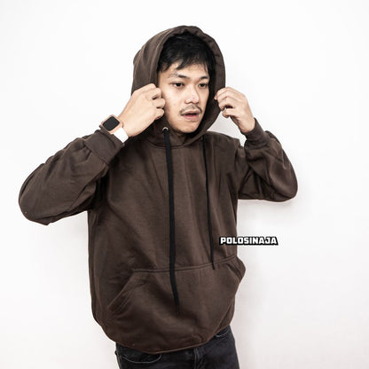 HOODIE JUMPER - BROWN