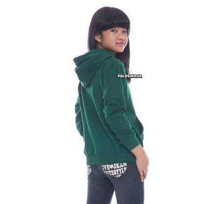 HOODIE JUMPER ANAK - HIJAU BOTOL