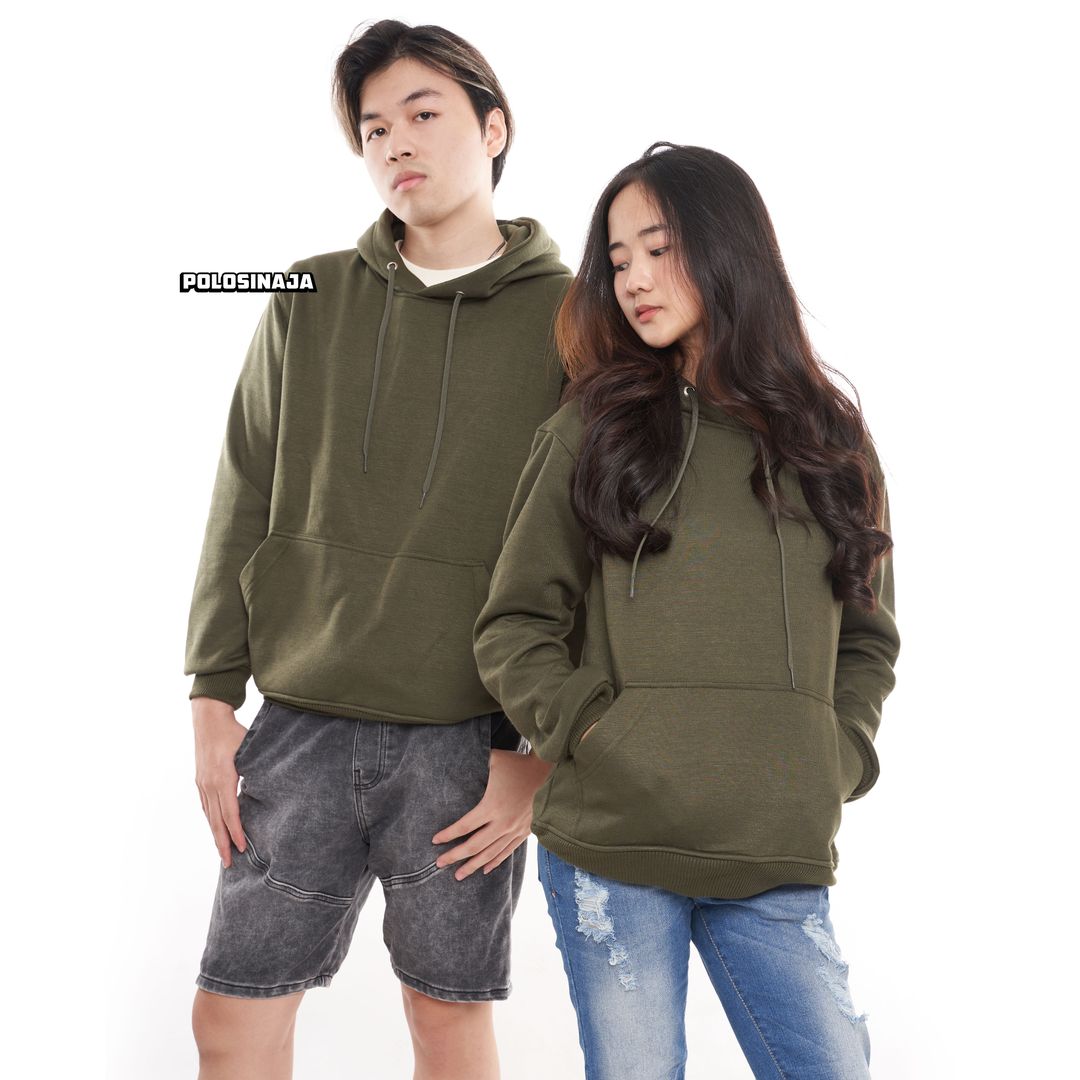 HOODIE JUMPER - HIJAU ARMY