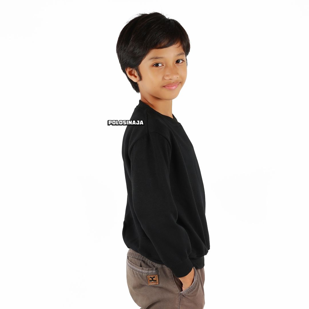 BASIC SWEATER ANAK - BLACK