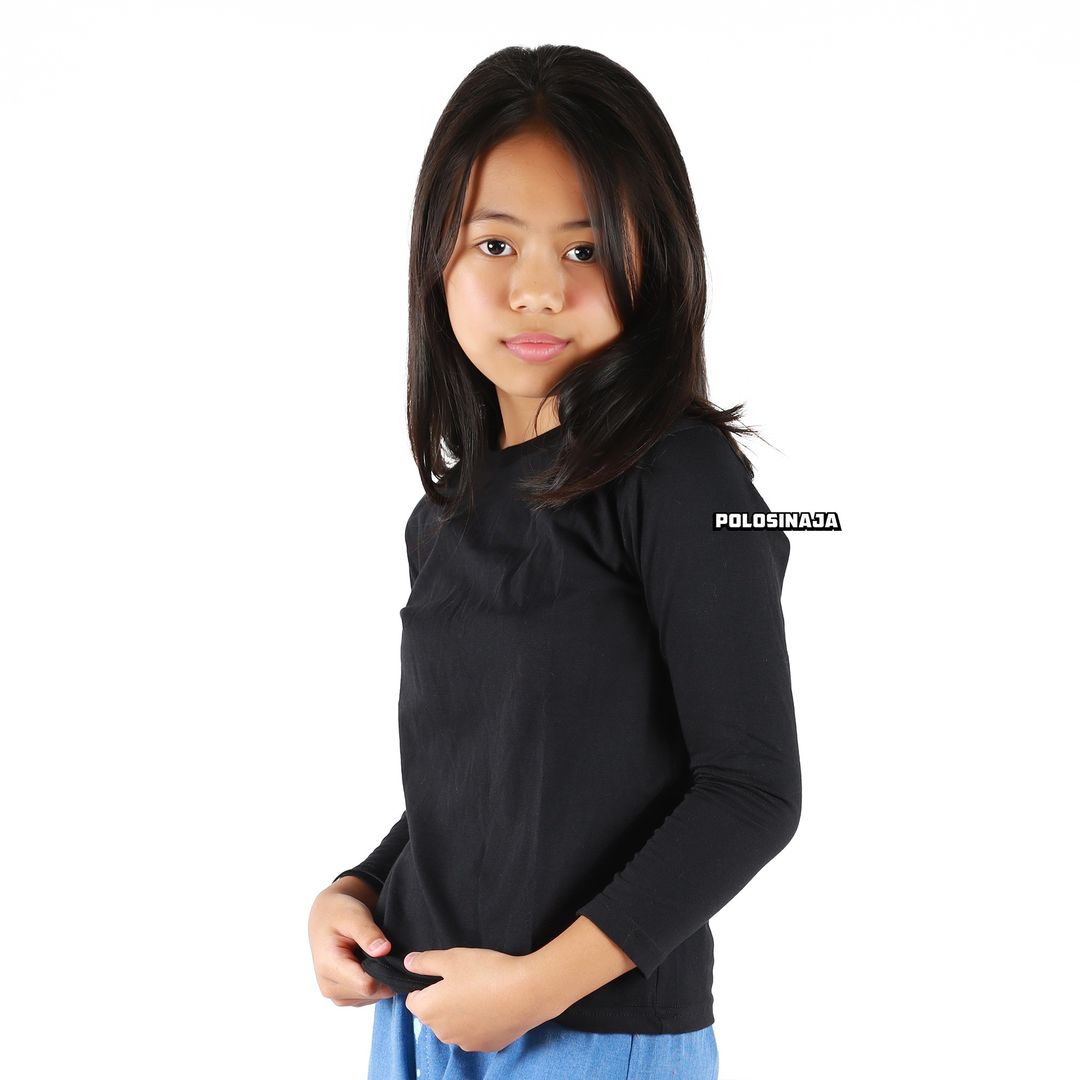 KAOS ANAK LENGAN PANJANG - BLACK