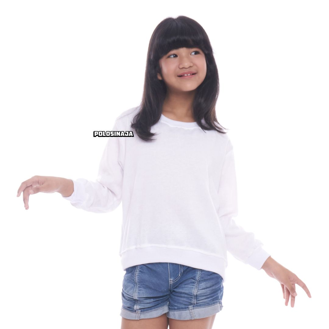 BASIC SWEATER ANAK - WHITE