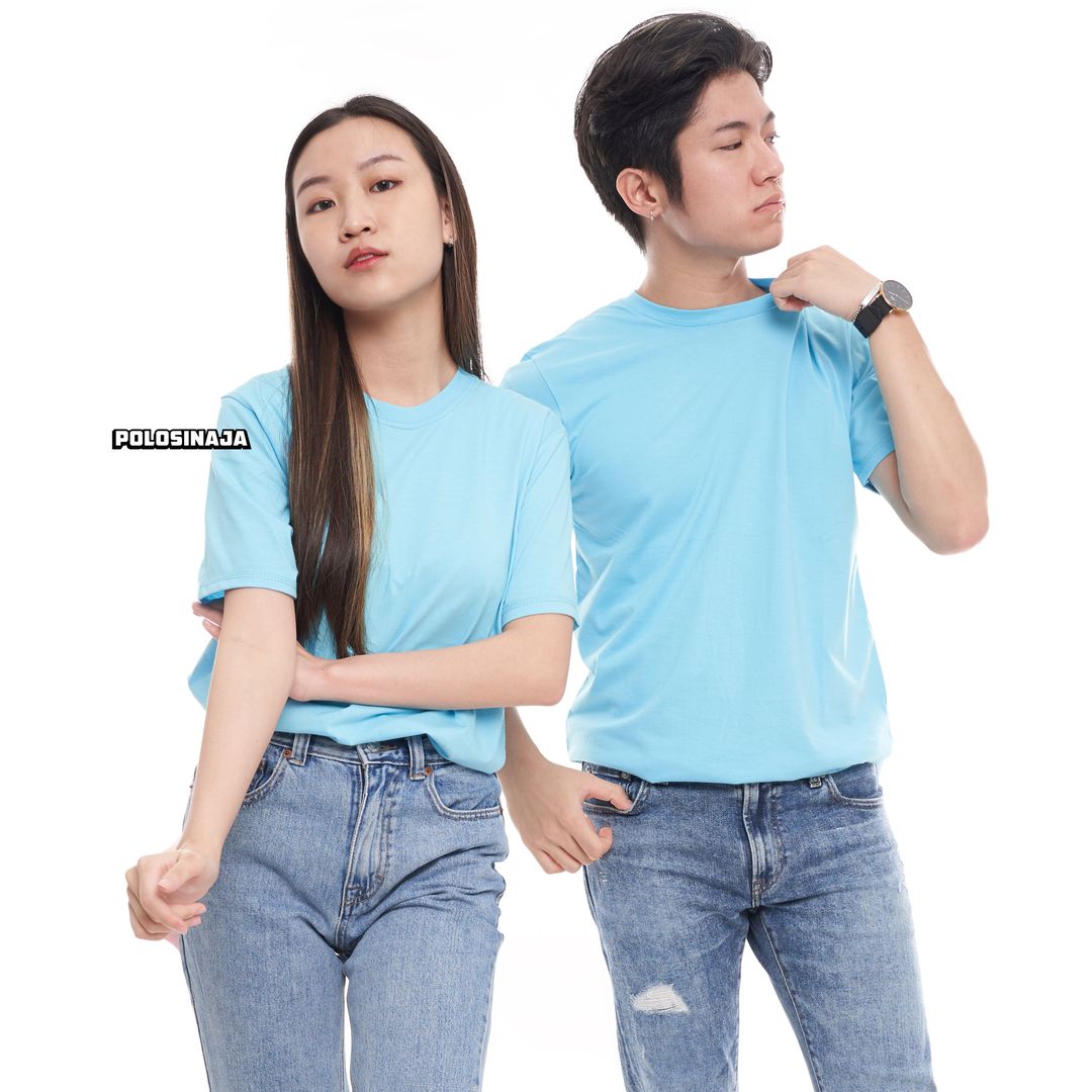 KAOS POLOS - BABY BLUE