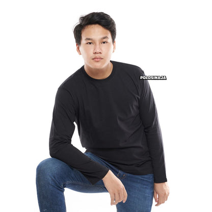 KAOS LENGAN PANJANG - BLACK