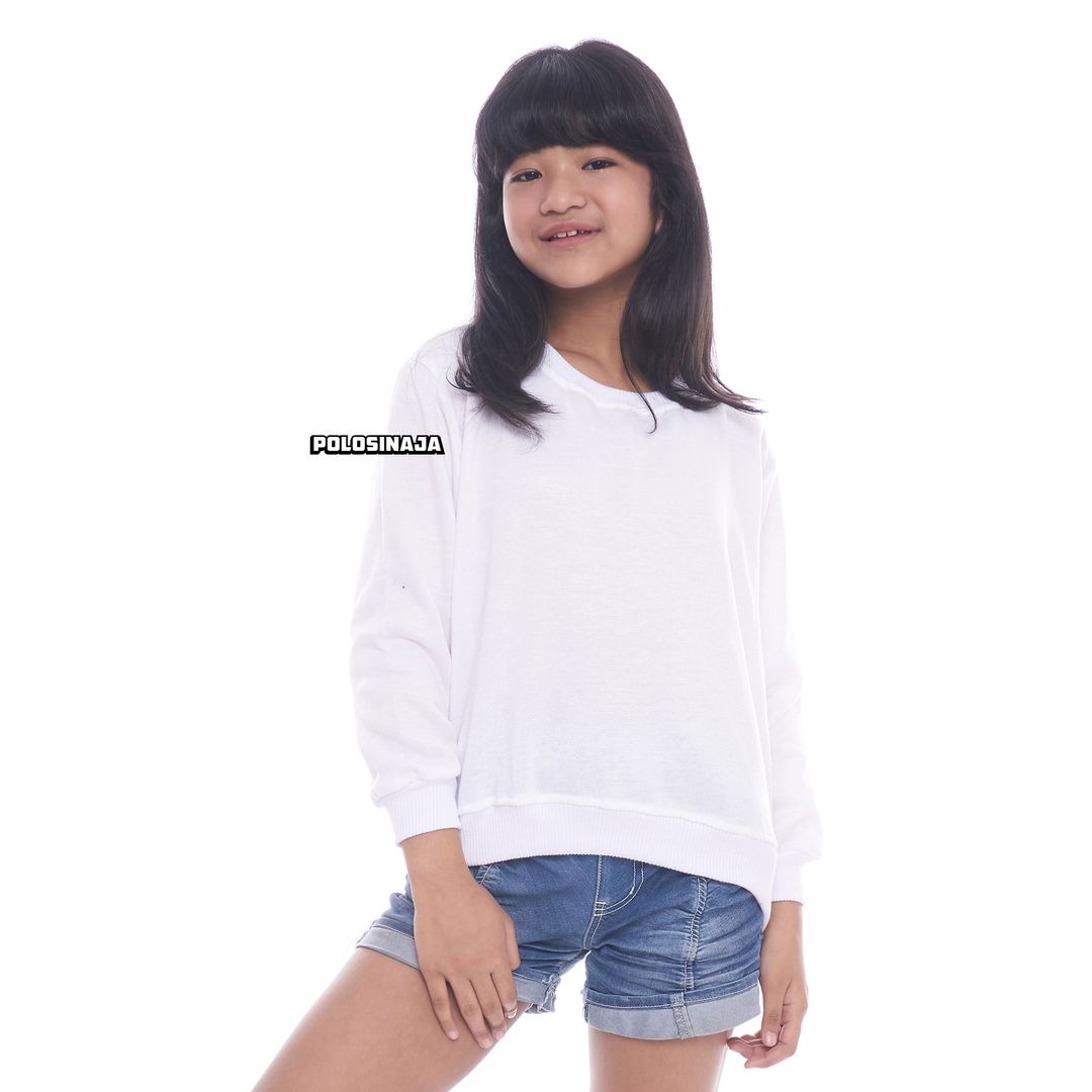 BASIC SWEATER ANAK - WHITE