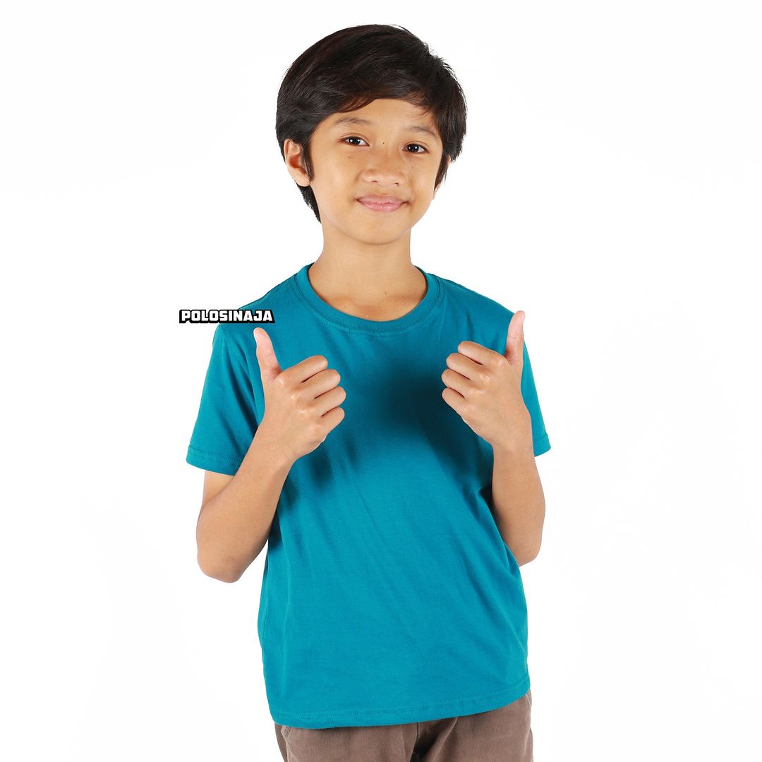 KAOS POLOS ANAK - BIRU TOSCA